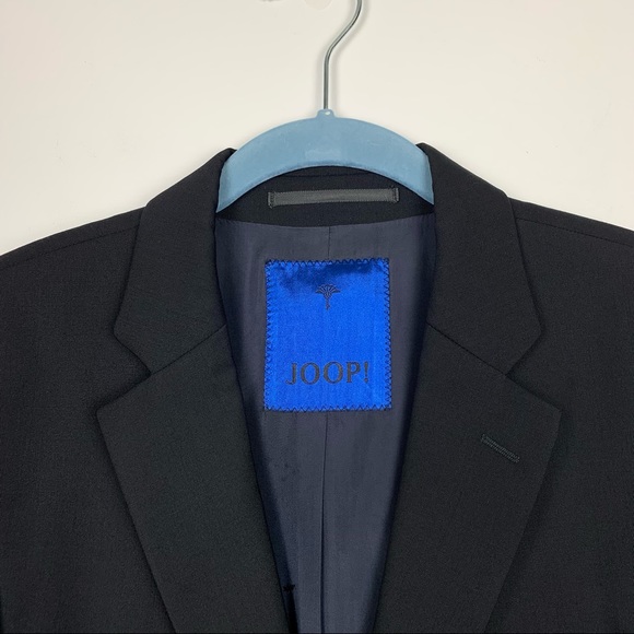 Joop! Super 100 Natural Stretch Black Viscose Suit Jacket Blazer Size 46